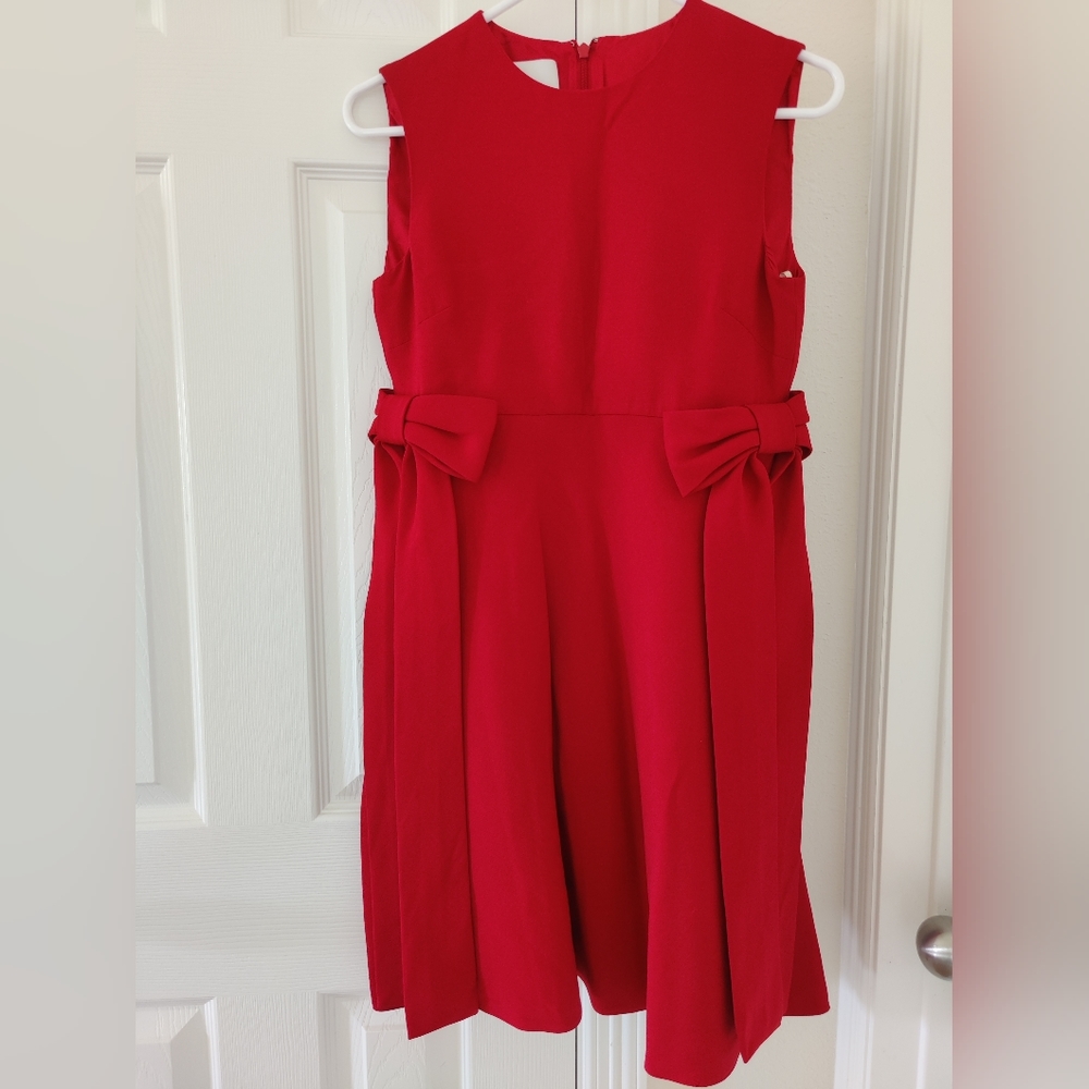 Valentino - Red Side Bow Mini Dress - size 38